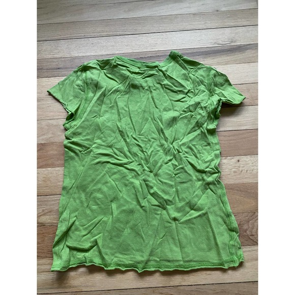Vintage Y2K Abercrombie Green Fitted Tee Shirt - Picture 4 of 4